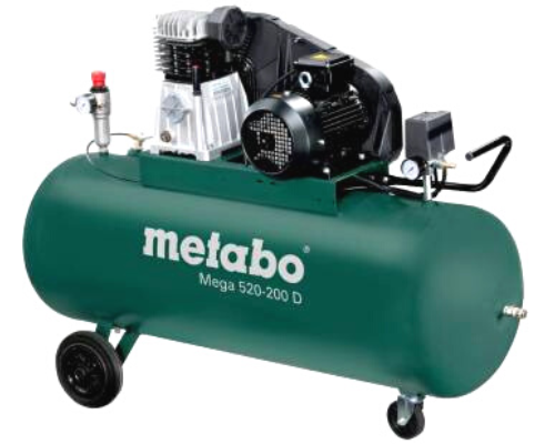 Máy nén khí Metabo Mega 520-200D - Ảnh 2