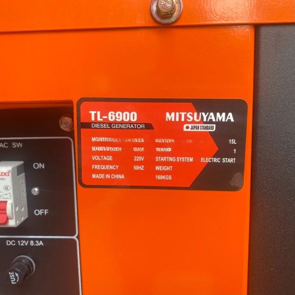 Máy phát điện chạy dầu Mitsuyama TL-6900 (5.5kw) - Ảnh 5